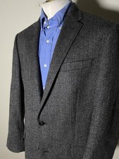42L Slim Ralph Lauren Gray WOOL Tweed Soft Jacket Blazer sport Coat