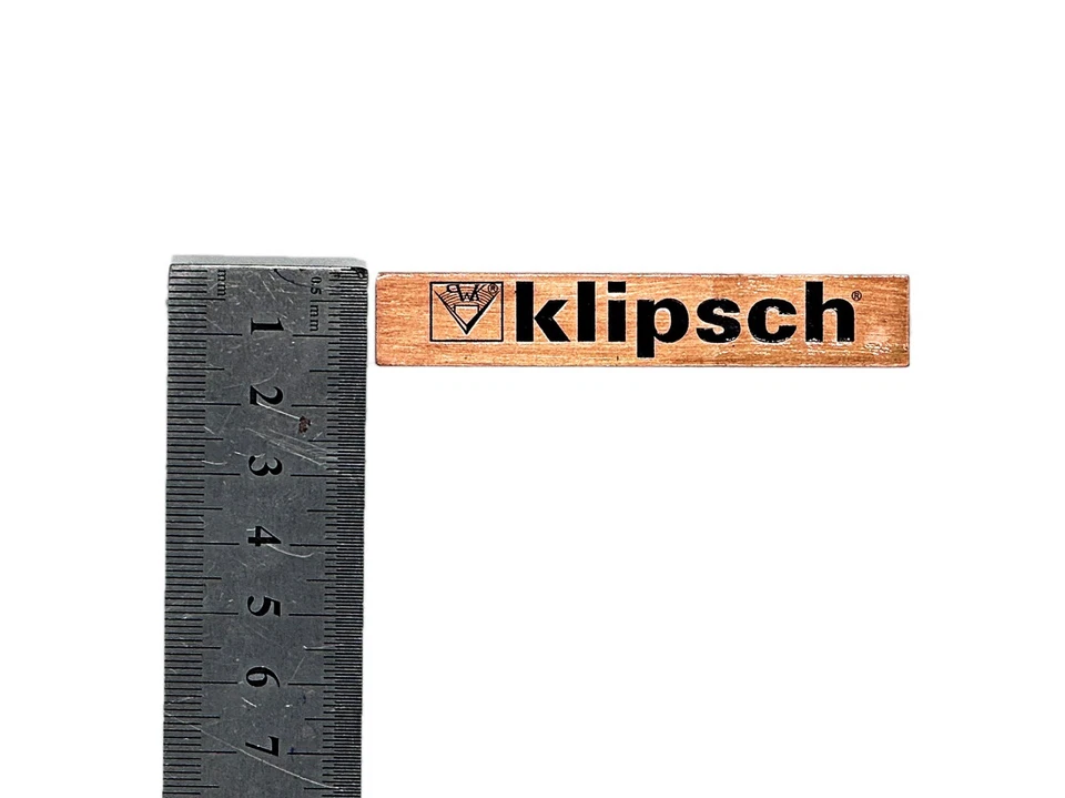 [New] Klipsch Badge Logo Emblem-Solid Copper Look, Pair for Speakers - Image 4 of 4