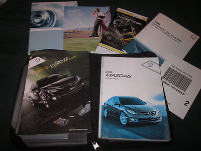 2009 Maxda Sechs 6 Owners Manuell OWNER'S Set W/Schutzhülle