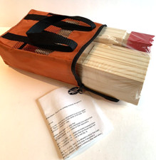 Outside Inside Kubb Viking Camp Game Wood Part Nylon Case Opened Parts Sealed