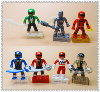 lot of 7 Bloks Power Rangers Super Megaforce Minsi Action Figure 2''