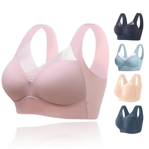 No Underwire Push up Bras for Women Women's Comfortable Mid Aged And Elderly Bra - Picture 10 of 29