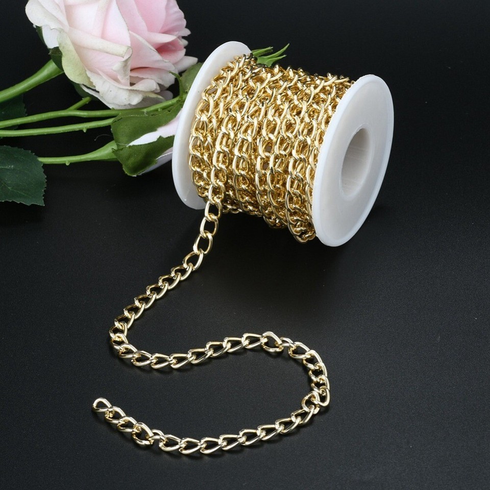 Gold Chains Aluminum Aluminum Curb Chains Brass Chain for Jewelry