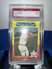 1975 Topps #320 Pete Rose Cincinnati Reds EXMT Rare Estate Sale