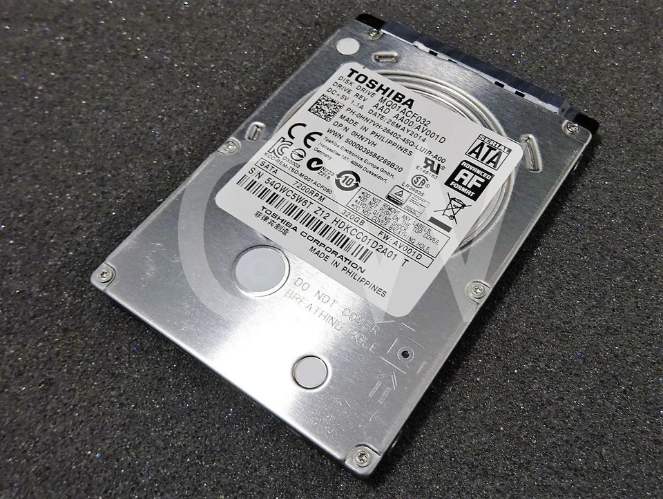 MQ01ACF032 Toshiba 0HN7VH 320GB 7.2K RPM 6Gb/s 2.5" SATA LAPTOP Hard Drive - Image 2 of 2