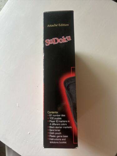 Sudoku Attache Edition Pressman 2006 Game - Picture 3 of 7