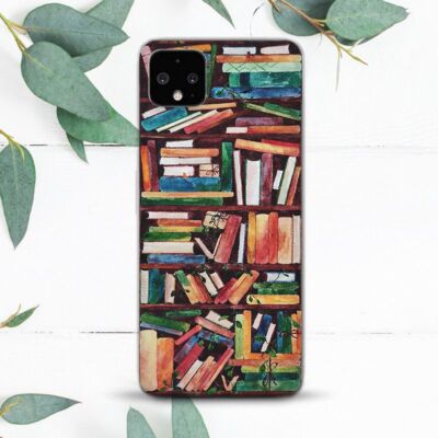 Vintage Old Library Shelf Books Case For Google Pixel 2 3 3a 4 4a 5 6 7 8 XL