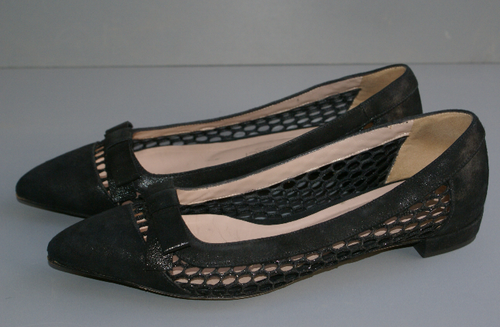 MAURO TECI Ballerinas Echtleder schwarz Netz Gr. 36 /UK 3 sehr guter  Zustand | eBay