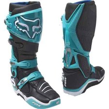Fox Racing Instinct Boot Stiefel-Motocross Cross Enduro Weiß Schwarz Türkis NEU