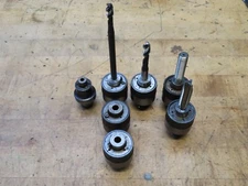 7 Lyndex quick change Torque control size 1 tap collet adapters #10 5/16 3/8 1/2