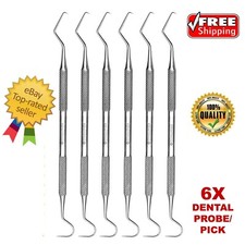 Dental Teeth Cleaning Kit Dentist Floss Plaque Remover Oral Care Tooth Tools 6X