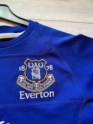 2010/11 Baines #3 Everton Vintage le coq sportif Home Football Shirt ( - Football Shirt Collective