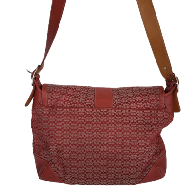 COACH 5706 Signature Purse Jacquard & Leather Cross Body