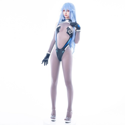 Damen Sexy Ärmellos Cosplay Clubwear Party Outfits Patchwork Jumpsuit Playsuit - Picture 9 of 12