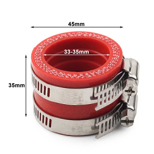 For OKO PWK KEIHIN 28/30mm Carburetor Rubber Adapter Intake Manifold Blue - Picture 5 of 5