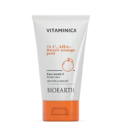 Bioearth Vitaminica Scrub Viso Smooth & Bright Vit.C + AHA, Sweet Orange 150 ml