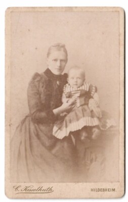 16547 - CDV * mother with daughter * Hildesheim around 1900