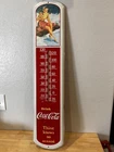 Vintage Coca Cola Advertising Thermometer Large Sign Made In U.S.A