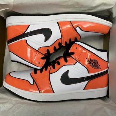 Nike Air Jordan 1 Mid SE AJ1 Turf Orange Mens Size 12 DD6834-802