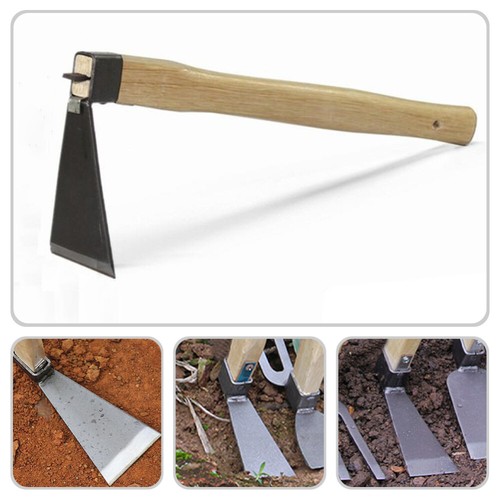 Wood Handle Hand Rake Practical Hand Tool Hoe Garden Tool Gardening Home Farm - Afbeelding 11 van 12