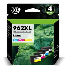 4PCS 962-XL Printer Ink for HP OfficeJet Pro 9010 9015 9016 9018 9020 9025 9015e