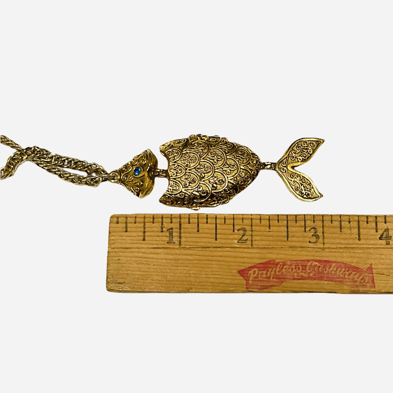 Vintage Max Factor Articulated Fish Solid Perfume… - image 4