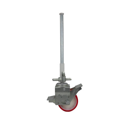 4 x Gerüstrolle, Rollfuß 500 mm, Ø 26 mm, Rolle 150 x 50 mm 600 kg GeZu Impex