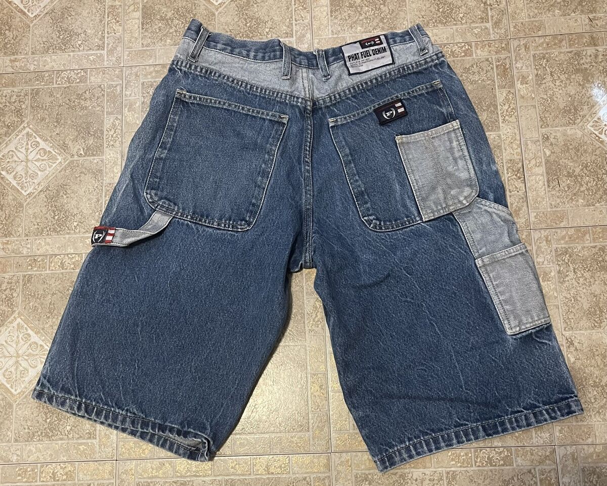 Vintage Y2K Phat Farm Fuel Denim Jean Cargo Shorts Size 34 Vintage Y2K Phat Farm Fuel Denim Jean Cargo Shorts Size 34
