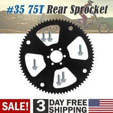 35 75T 75 Teeth Chain Rear Sprocket For Mini Bike Go Kart ATV Quad Motorcycle