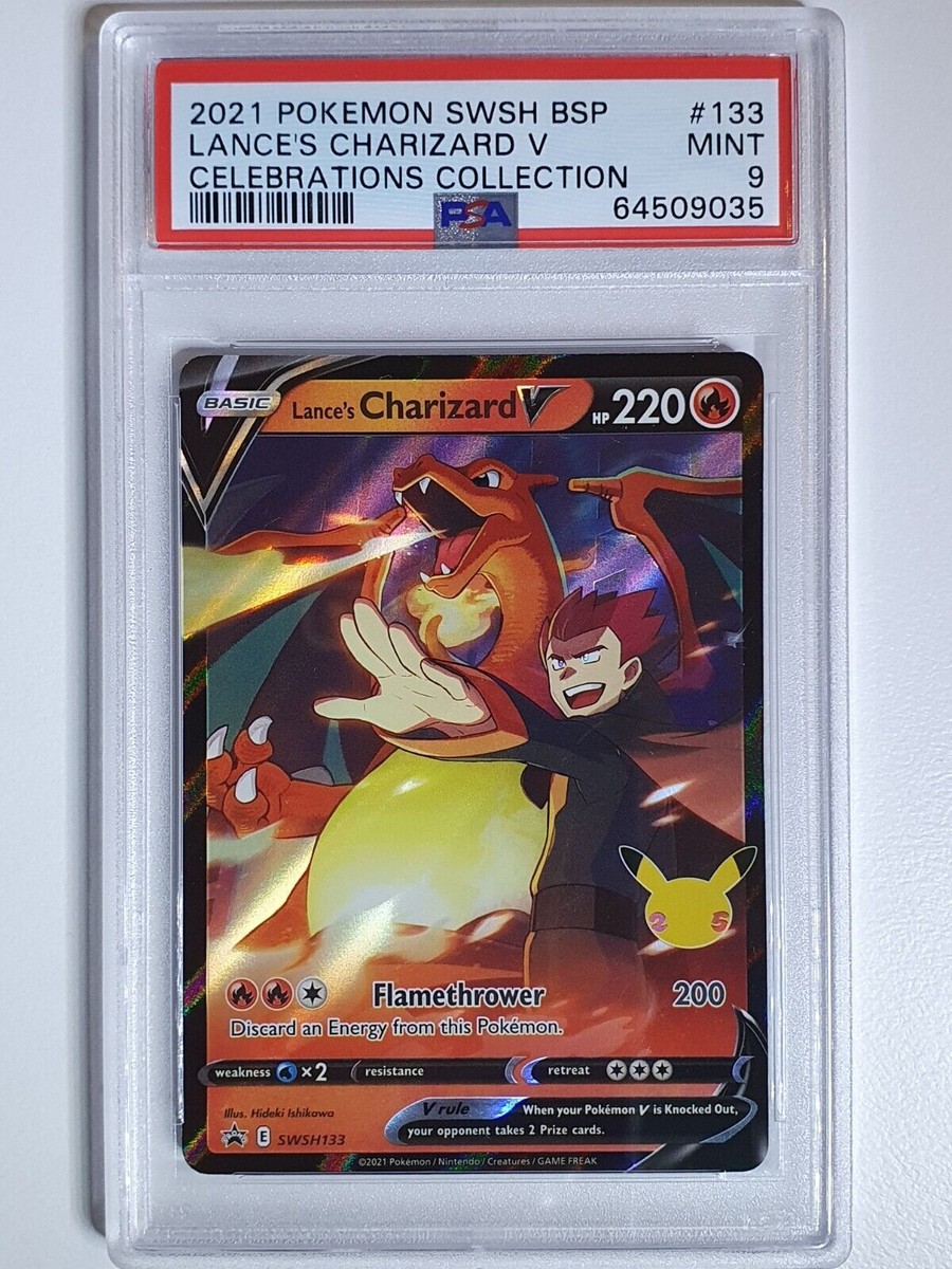 2021 Pokemon Lance's Charizard V SWSH133 Celebrations Collection
