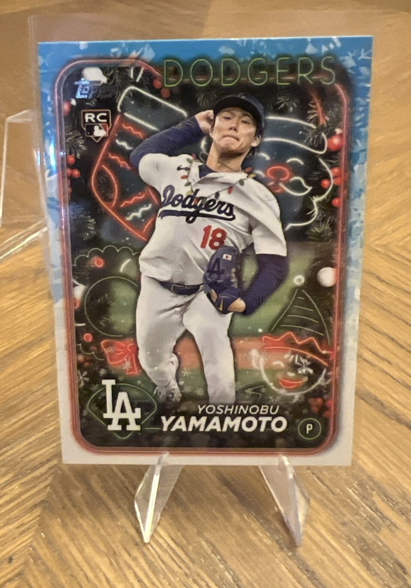 2024 Topps Holiday Image Variation Necklace Yoshinobu Yamamoto RC