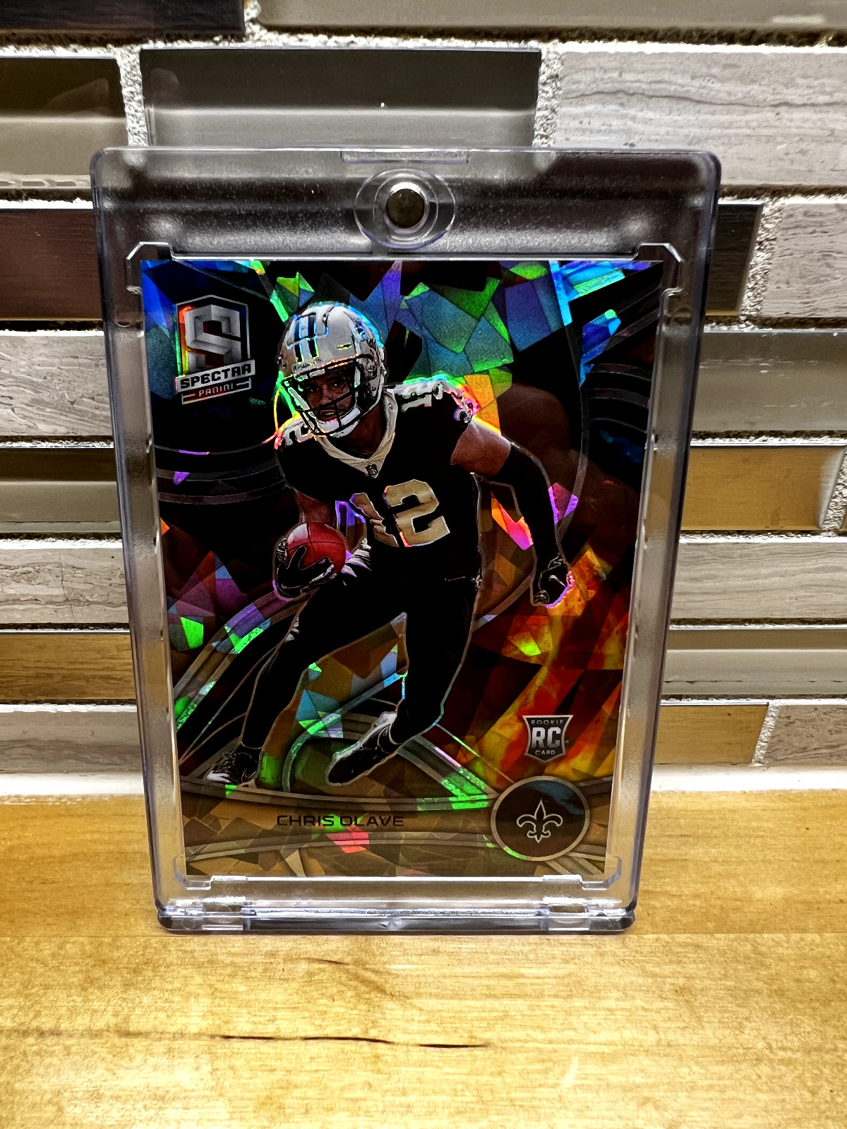 2022 Panini Spectra - #147 Chris Olave RC Rookie Astral Parallel #'d 21/40 Saint