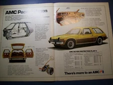1977 AMC Pacer woody Station Wagon mid-sized mag centerfold car ad
