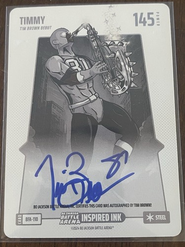 2024 Bo Jackson Battle Arena - Timmy- Tim Brown Debut Steel Inspired Ink Auto SP