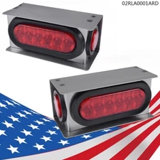 Trailer/Truck LED Fit For Steel Housing Box w/6"Oval Tail Light, 2" Marker Light