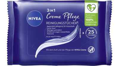 Nivea Reinigungstücher Creme Abschminktücher 6 St x 25 Tücher