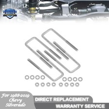 4x 2.5 Wide Leaf Springs 8.75 Extended Square U-bolts For Chevy Gmc 1988-2019 4x 2.5 Wide Leaf Springs 8.75 Extended Square U-bolts For Chevy Gmc 1988-2019