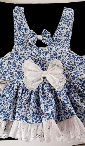 DOG HARNESS DRESS W/ MATCHING Hair bow BLUE CALIO NEW HANDMADE FREE SHIPPING - Picture 3 of 5