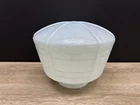 Antique Vintage Art Deco Cracked Crackle Milk Glass Lamp Shade Cover