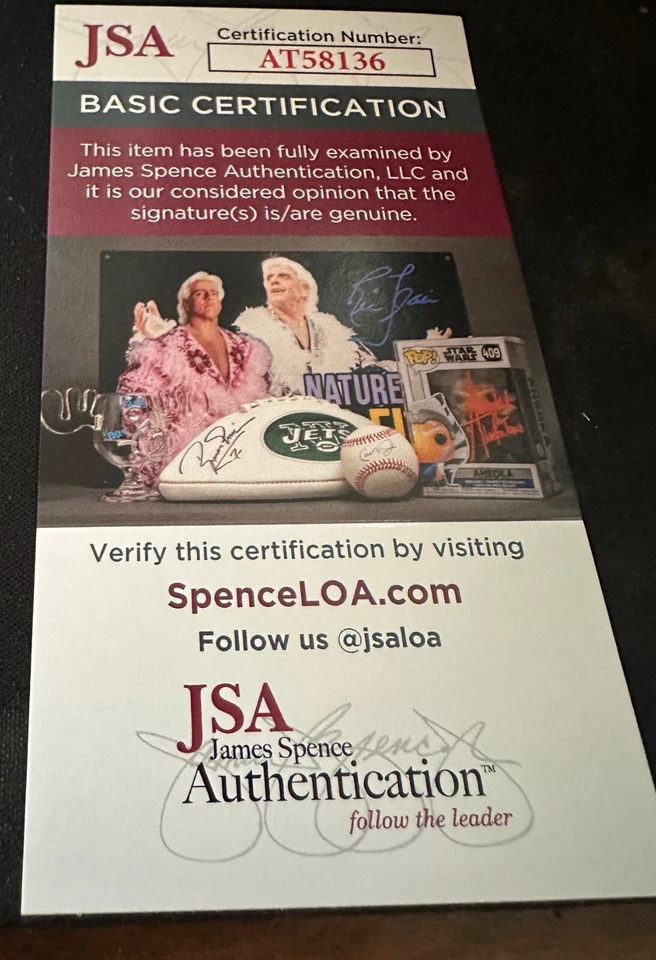 FLOYD LITTLE  JSA AUTH SIGNED 1969 TOPPS CARD HOF AUTOGRAPH DENVER BRONCOS - Image 3 of 3