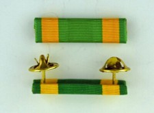 US Spanish American War Service Medal Mounted Ribbon Bar - Made in USA