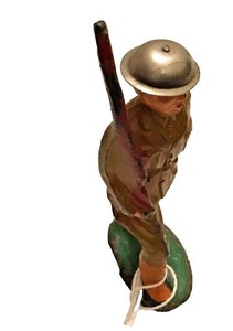 Barclay Antique Lead Toy Soldier, Soldier on Parade, Shoulder Arms, L/Stride #6a