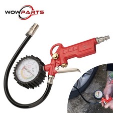 Tire Inflator Gun Pressure Gauge 220 PSI / 16 Bar Measurement 1/4'' NPT Air Hose