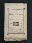 1858 antique WESTERN FREE MASON iowa city MAGAZINE masonry w ADS AUG — photo 1