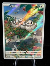 Pokémon TCG Starly 221/198 SV01 Scarlet & Violet Illustration Rare Holo EN 2023