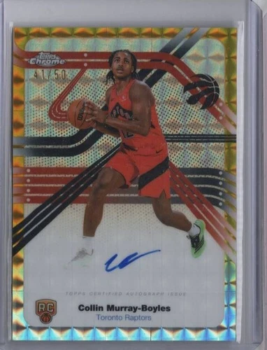 2025 Topps NBA Chrome COLLIN MURRAY-BOYLES Next Stop Gold Geometric Auto /50 RC