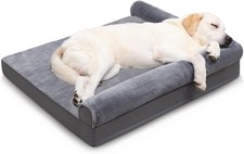 KSIIA Orthopedic Dog Bed - Waterproof for 36.0"L x 27.0"W x 6.2"Th, Grey