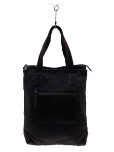 Sac fourre tout bandoulière GUCCI toile GG noir motif total occasion