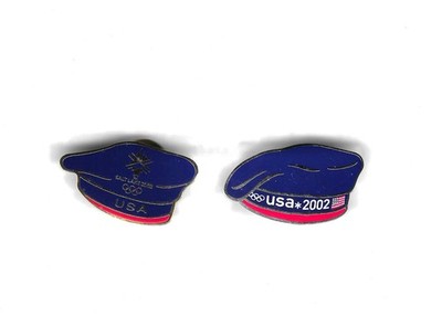 USA Berets Salt Lake 2002 Olympic 2 Pin Set Milano 2026 Traders