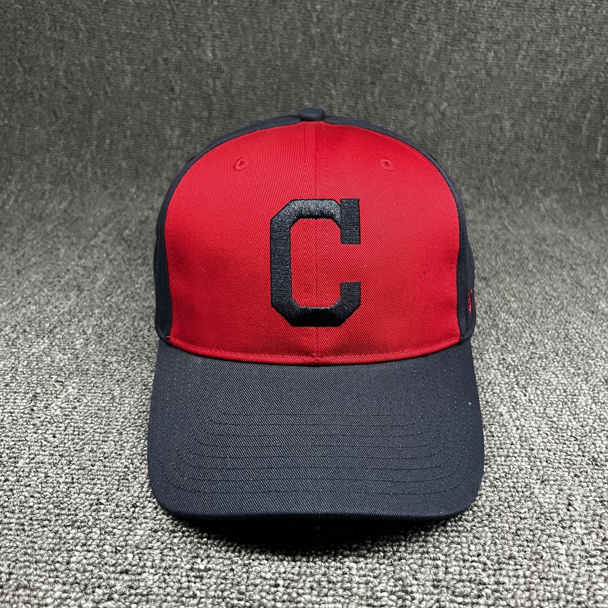 Cleveland Guardians '47 Brand Sure Shot Captain Snapback Hat Red Navy MLB Cap
